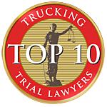 Top 10 Trucking Accidents Badge